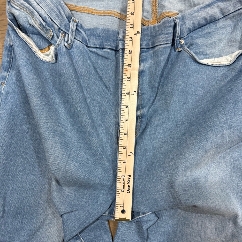 Good American High Rise Skinny Jeans Stretch Denim‎ Cropped Ankle Womens 20 26 - Picture 9 of 12